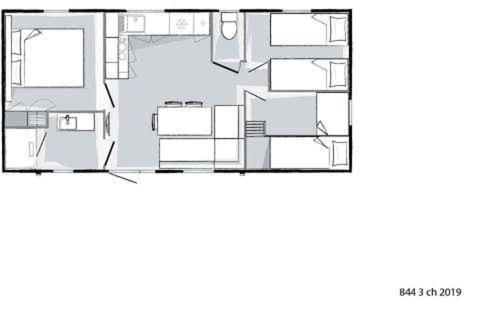 Mobilhome tout confort M9 domaine de Lanniron Quimper Extérieur photo